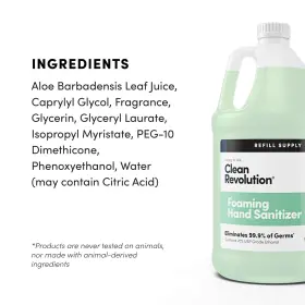 810004551213 CLEAN REVOLUTION Foaming Sanitizer Refill Supply #3