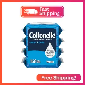 00036000544954 COTTONELLE Care Flushable Wipes Top