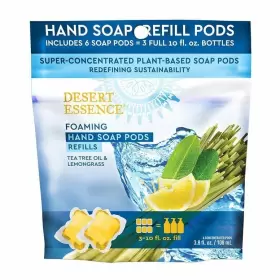 718334335223 DESERT ESSENCE Tea Tree Oil Lemongrass Foaming