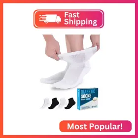 531SM003 DOCTORS SELECT Ankle Diabetic Socks Women Men