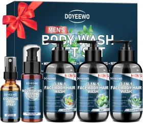 Dyobodycare-bho DOYEEWO Men Body Wash Bath Set Cleanses Sk