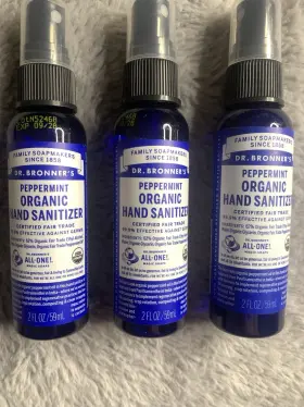 HSPE02USO-04 DR. BRONNERS Peppermint Sanitizer Bottles