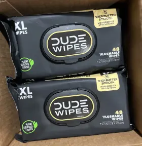 DW-CE-SS-3 DUDE PRODUCTS Wipes Shea Butter Pack Total