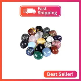 Ebristar Ber-01275 Tumbled Stones And Crystals Bulk 20 Pcs 1/2 Inch - 1 Size Random Assorted