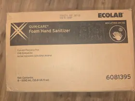 6081395 ECOLAB Quik Care Foam Sanitizer Refill