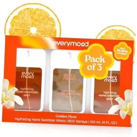 850079460126 EVERYMOOD Hydrating Sanitizer Spray Pack Golden