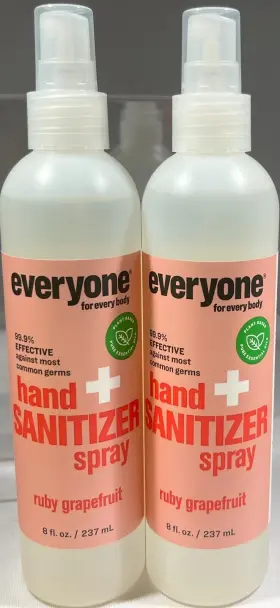 636874230283 EVERYONE Pack Sanitizer Spray Ruby Grapefruit