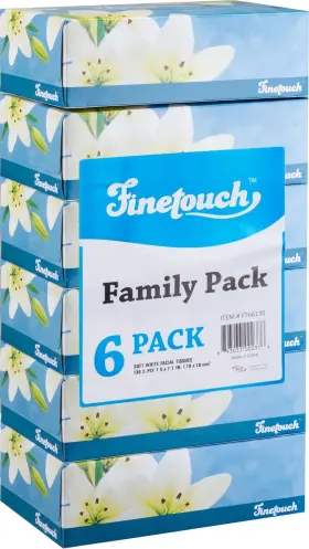 FT66130 FINETOUCH Facial Tissues Total