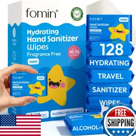 B0FLB73XYT FOMIN Mini Sanitizer Wipes Fragrance Plant Based