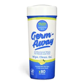GA71923H GERM-AWAY Antibacterial Wipes Moisturizing Formula