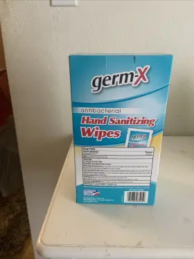 072785035959 GERM-X Antibacterial Wipes Singles Box #2