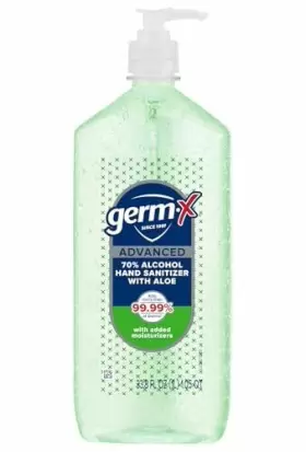 072785125100 GERM-X Advanced Sanitizer Aloe Vitamin Drying