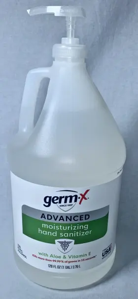 072785140042 GERM-X Gallon Moisterizing Sanitizer Aloe
