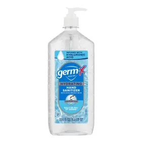 Germ-x 445047892820 Germ-x Hydrating Hand Sanitizer With Hyaluronic Acid 1l Bulk Pack No Rinse Fo