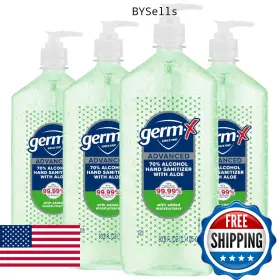 B0FXNPSC7K GERM-X Advanced Sanitizer Aloe Vitamin Pack Gel