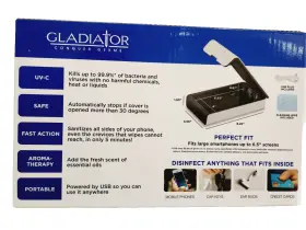 842149090371 GLADIATOR Uv Sanitizer Box Sterilizes Phone #3