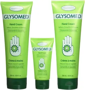 Glysomed B00fxieu96 Hand Cream Combo 3 Pack 2 X Large Tube 8.5 Fl Oz 1 Purse Size 1.7