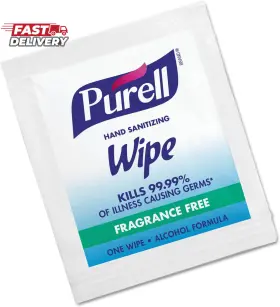 Gojo GO-JO INDUSTRIES Premoistened Sanitizing Wipes Wrapped