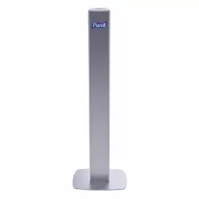 7308-DS-SLV GOJO Purell Messenger Panel Floor Stand Dispenser #2