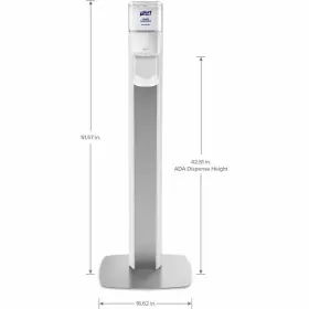 7308-DS-SLV GOJO Purell Messenger Panel Floor Stand Dispenser #3