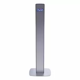 7318-DS-SLV GOJO Purell Messenger Panel Floor Stand Dispenser #3