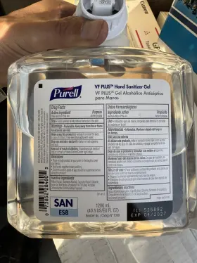 5199-04 GOJO INDUSTRIES Purell Sanitizer Gel Refill Push