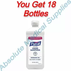 9636-12-S GOJO PURELL Advanced Sanitizer Gel Top Bottle