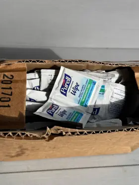 Gojo Skm325-103a10a Purell Hand Sanitizing Wipes Fragrance Free Individually Wrapped 300 Pack