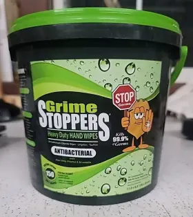HW150BKT GRIME STOPPERS Micro Beads Wipes Dual Texture