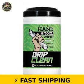 Grip Clean Hw72-fba-1 Heavy Duty Hand And Tool Cleaning Wipes - 72ct
