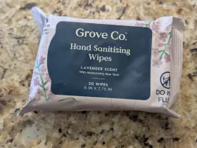 819978028509 GROVE COLLABORATIVE Sanitizing Wipes Lavender