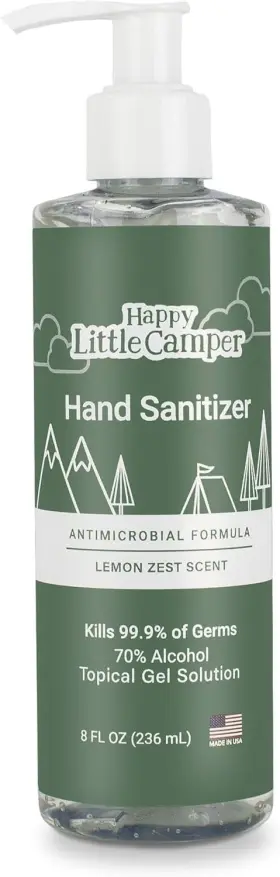 HLCHS85US HAPPY LITTLE CAMPER Sanitizer Lemon Zest Scent Ge