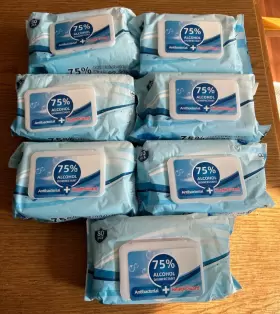 752229552005 HEALTH GUARD Alcohol Sanitizer Wipes