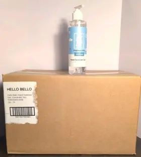 810047892885 HELLO BELLO Sanitizer Pump Box Alcohol Sterile