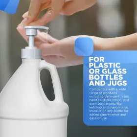 445011146119 KITCHENTOOLZ Gallon Pump Dispenser Glass Jugs #2