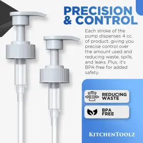 445011146119 KITCHENTOOLZ Gallon Pump Dispenser Glass Jugs #3