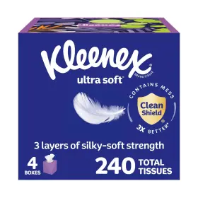 54308 KLEENEX Ultra Facial Tissues Cube Box