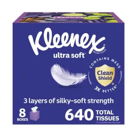 55971 KLEENEX Ultra Facial Tissues Cube Box