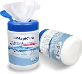 WPS100MGC-A24 MAGICARE Alcohol Wipes Canisters Sanitizing