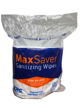 632963179877 MAXSAVER Sanitizing Wipes Fragrance Kills Germs