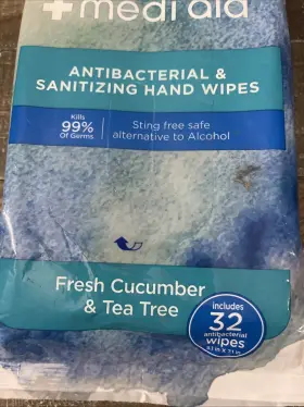 852848001912 MEDI AID Antibacterial Sanitizing Wipes #2