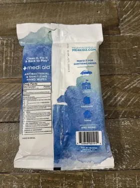 852848001912 MEDI AID Antibacterial Sanitizing Wipes #3