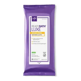 MSC095100H MEDLINE Readybath Luxe Antibacterial Bath Wipes