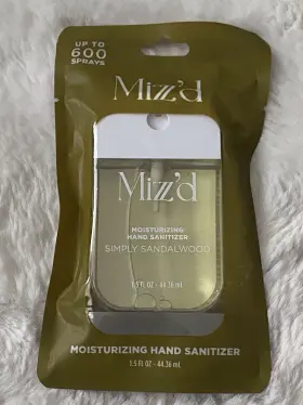 60908 MIZZ D Mizzz Scented Sanitizer Spray Simply Sandalwood