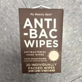 88178-C MY BEAUTY SPOT Antibacterial Wipes Vanilla Alcohol