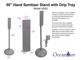 HSS3 OCEAN AIR Sanitizer Stand Drip Tray