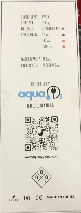 AQUA-O3 ONETOUCH Touch Ozone Sprayer Sanitizer #2