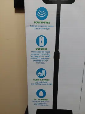 01361 PALMS CLEAN Automatic Sanitizer Dispenser Stand #2