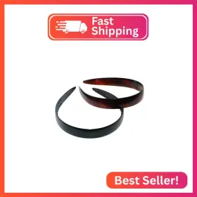 Parcelona B01k008n1c French Wide 3/4 Inch Shell Brown And Black Celluloid Set Of 2 Headbands Fo