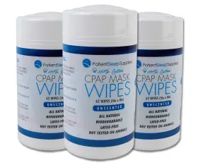 4332438292 PATIENT SLEEP SUPPLIES Cpap Mask Wipes Unscented